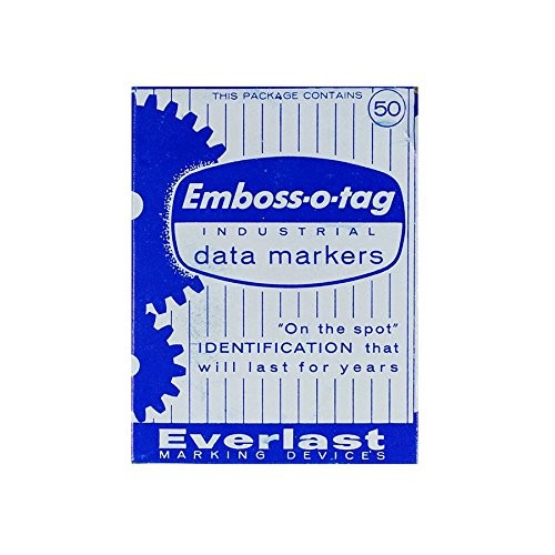 Emboss-o-tag Double Sided Write On Metal Labels for Outdoor, Gardening, and H…