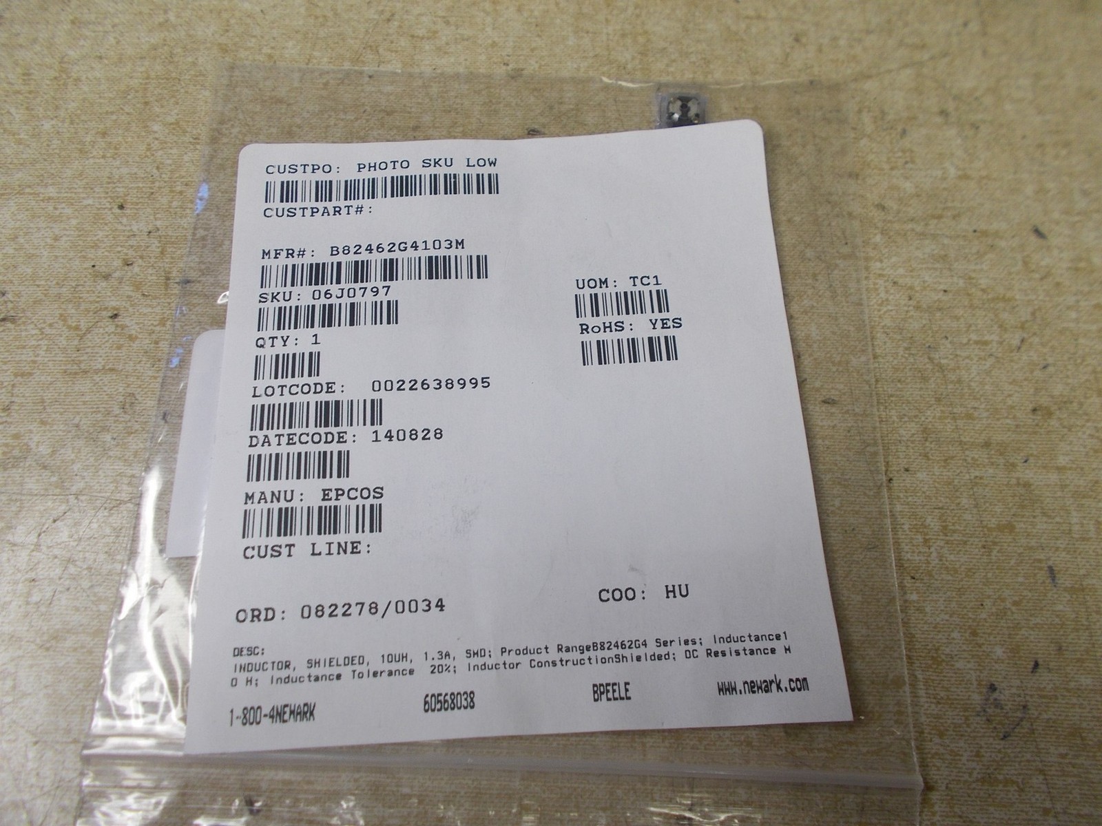 NEW Epcos Inductor B82462G4103M *FREE SHIPPING*