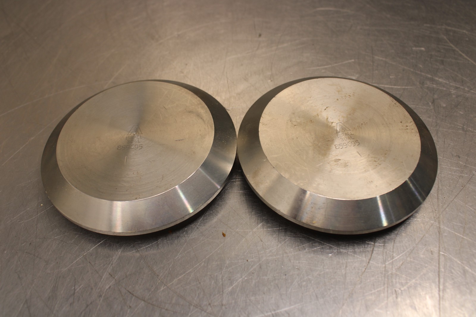 859695 SS 304L Cap Male Tube 3.25″ Lot of 2!