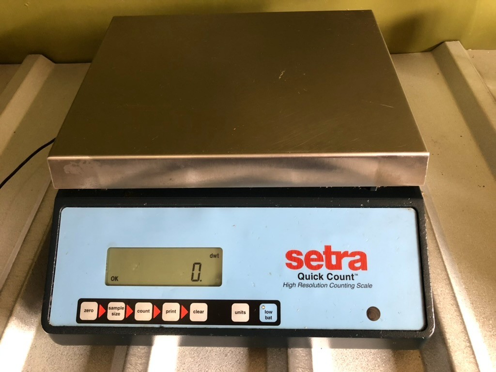 Setra Quick Count Scale 50000G 110 Lbs Readability 1.0G