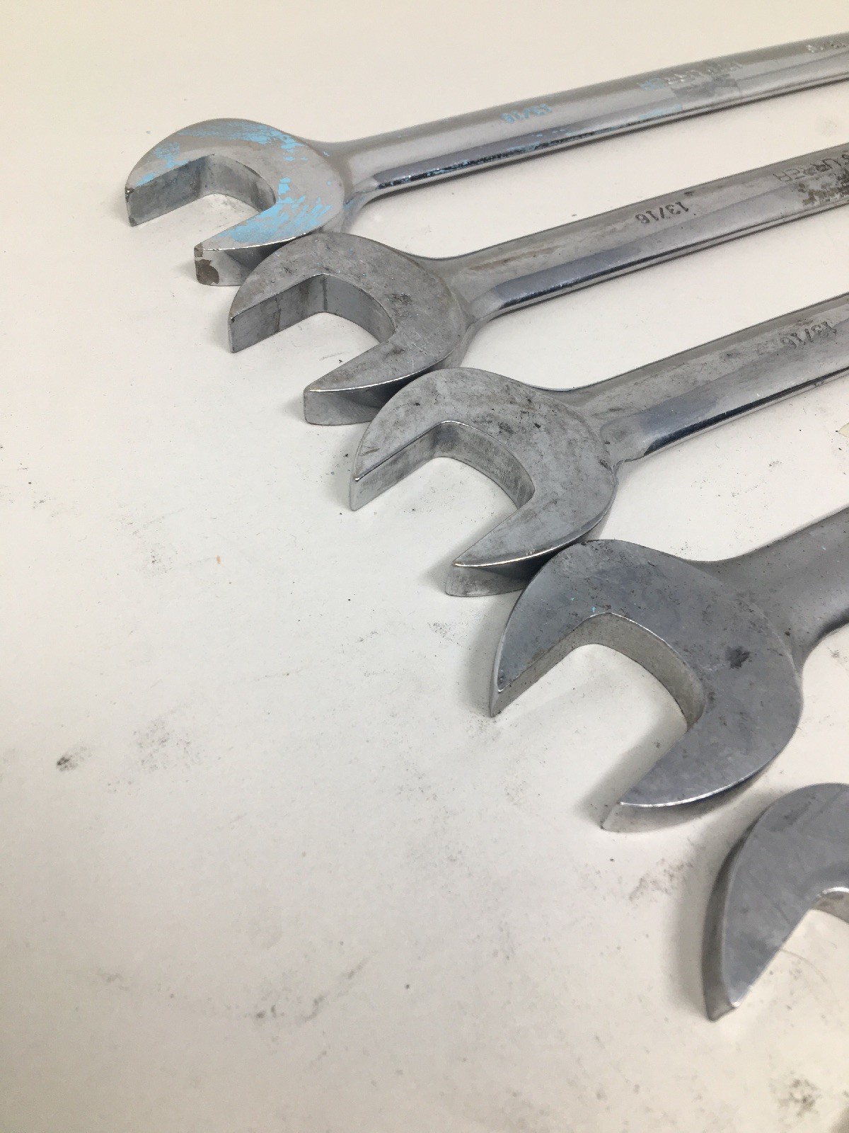 Lot Of 8 Urrea 1226, 12-point Combination Open/Box End Wrenches, All Are 13/16″