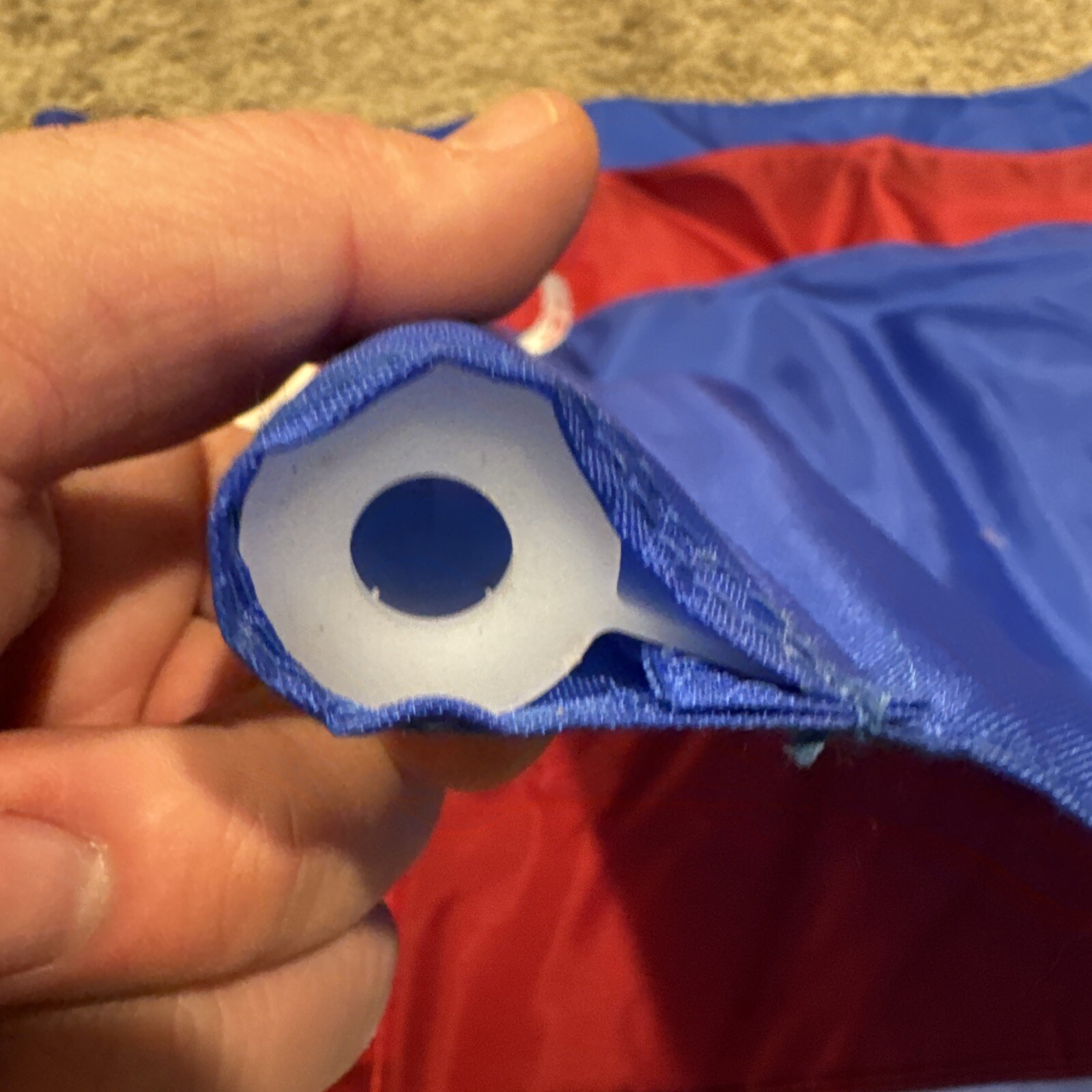 5 Red White Blue Standard Golf Flags Par-Aide Tube Mount 18×13.5” + 3 Net Target