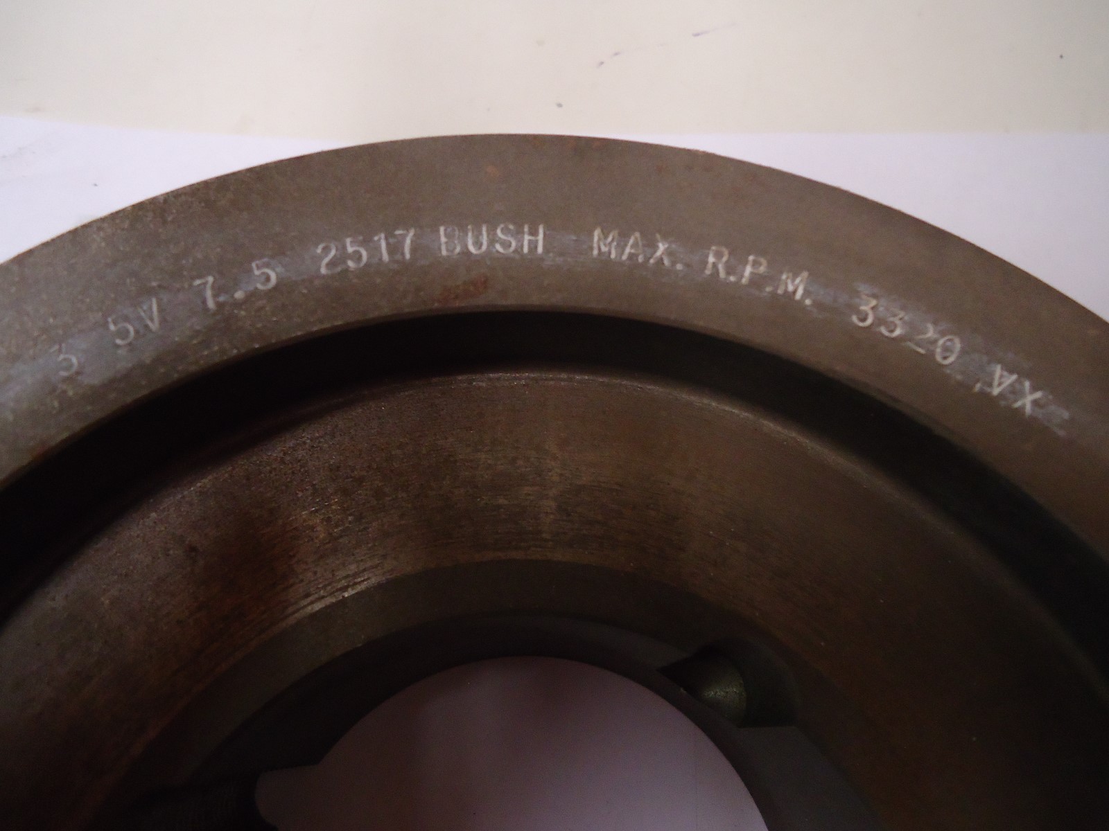 3 Groove V-Belt Sheave 3 5V 7.5 2517 Bush Max RPM 3320 VX