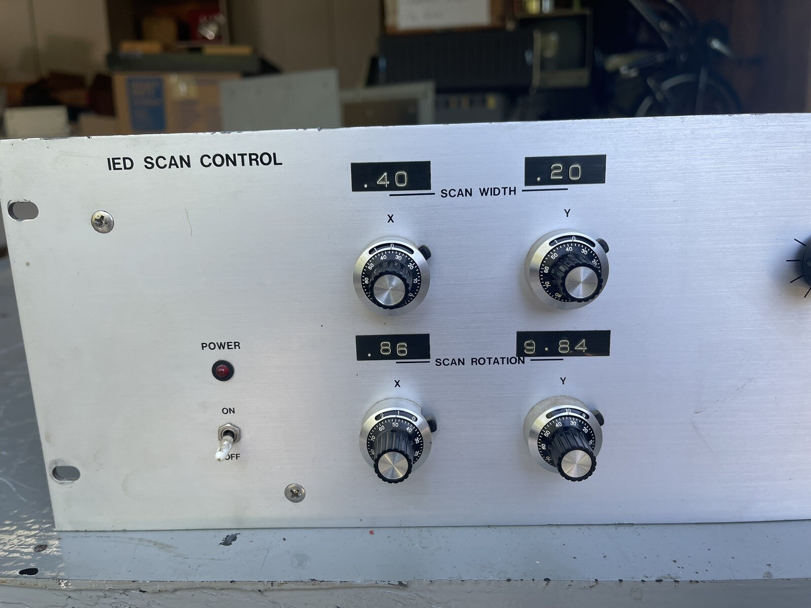 IED Scan Control for a JEOL Ion Gun