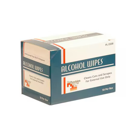 Allpoints 2801540 Wipes Alcohol Box of 50