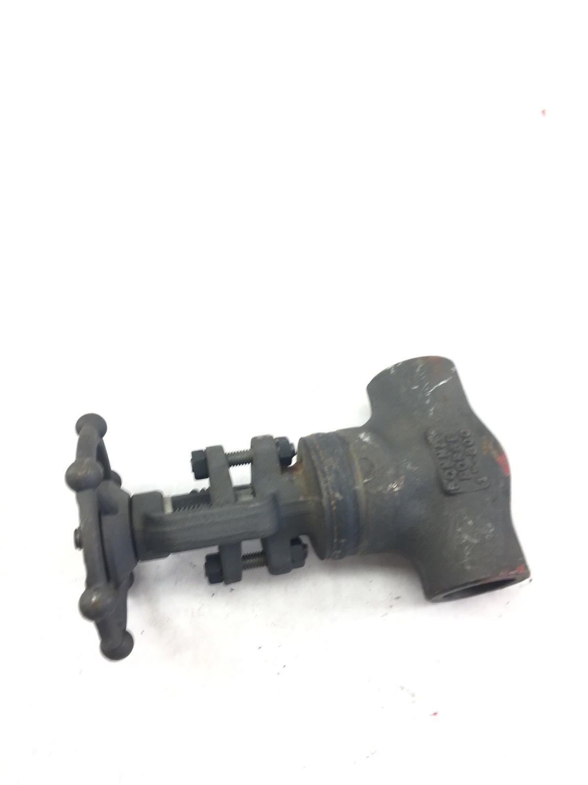 USED BONNEY FORGE 1″ 800 GATE VALVE 087507-*030 / A105N STEM CR13, (B365)