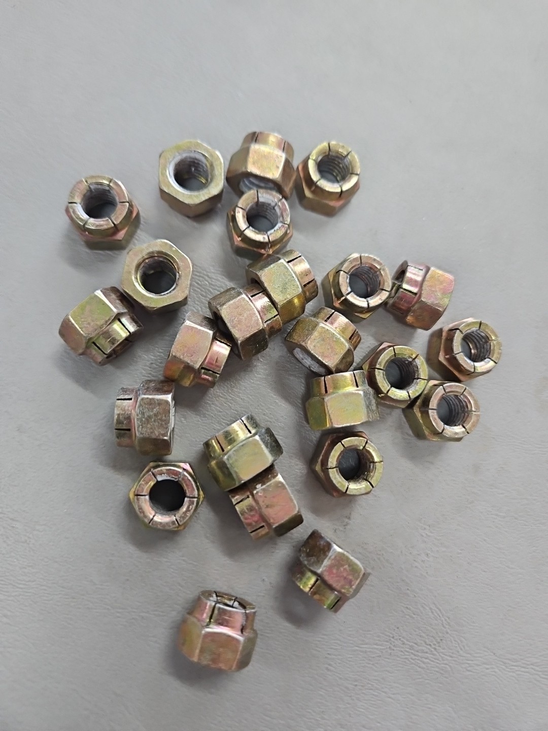 3/8-16 Hex Flex Lock Nut,Zinc finish, with scotch grip patch (25)