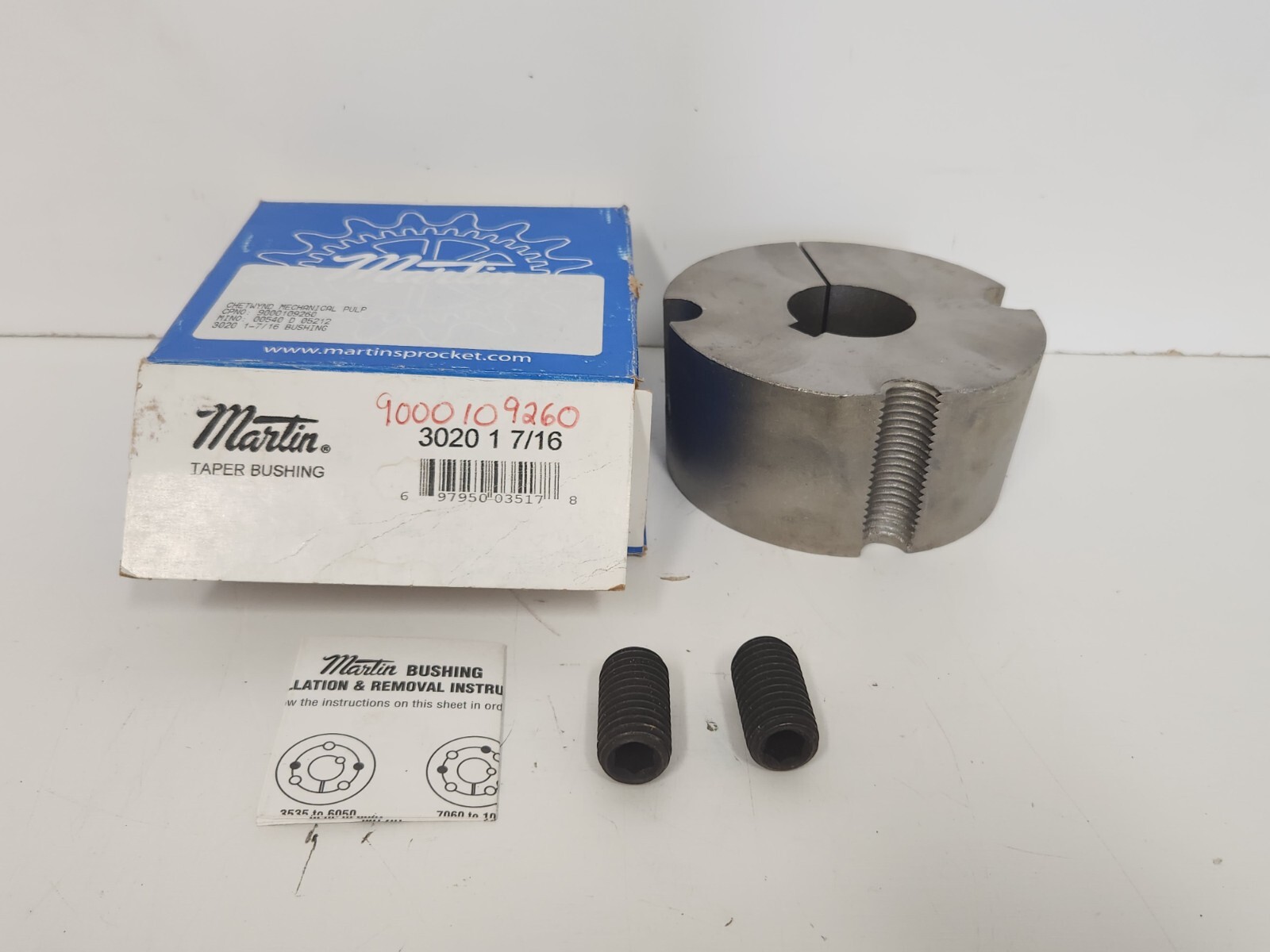 NEW OLD STOCK! MARTIN 1-7/16″ TAPER LOCK BUSHING 3020 1-7/16