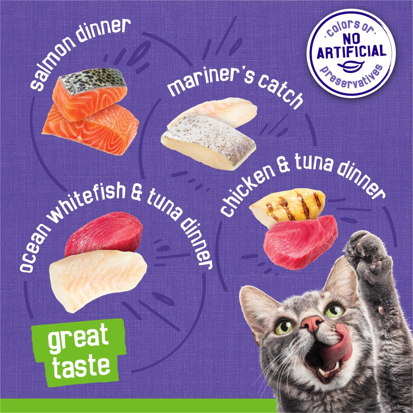 Purina Friskies Pate Seafood&Chicken Variety Pack, Wet Cat Food, 5.5 oz, 96 Pack