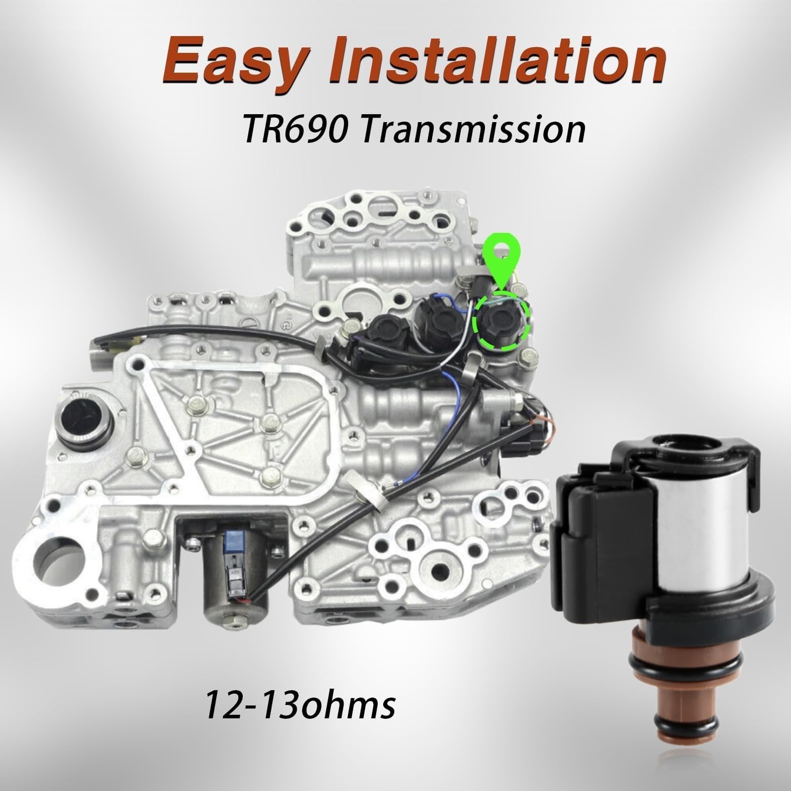 Torque Converter Lock-Up Solenoid (12-13Ω) Compatible with Subaru Legacy Ou