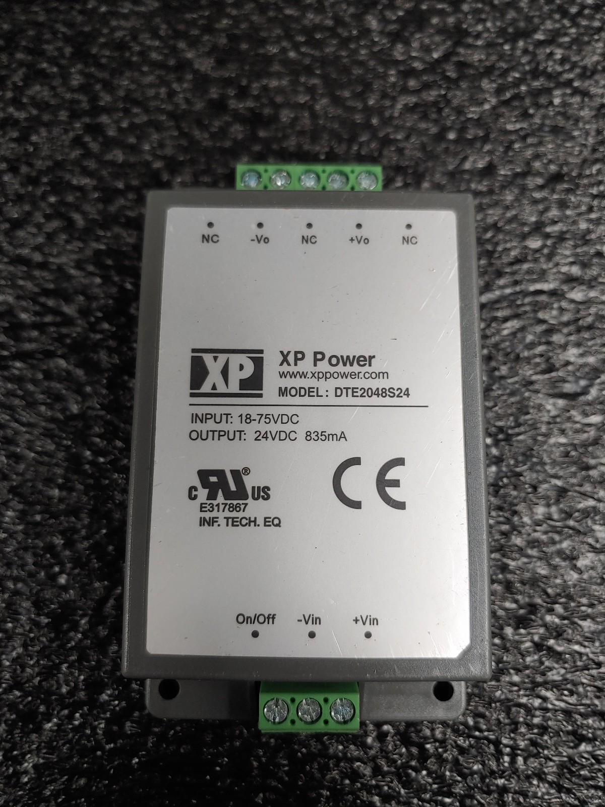 XP POWER DTE2048S24 DTE20 Series DIN DC-DC Converter