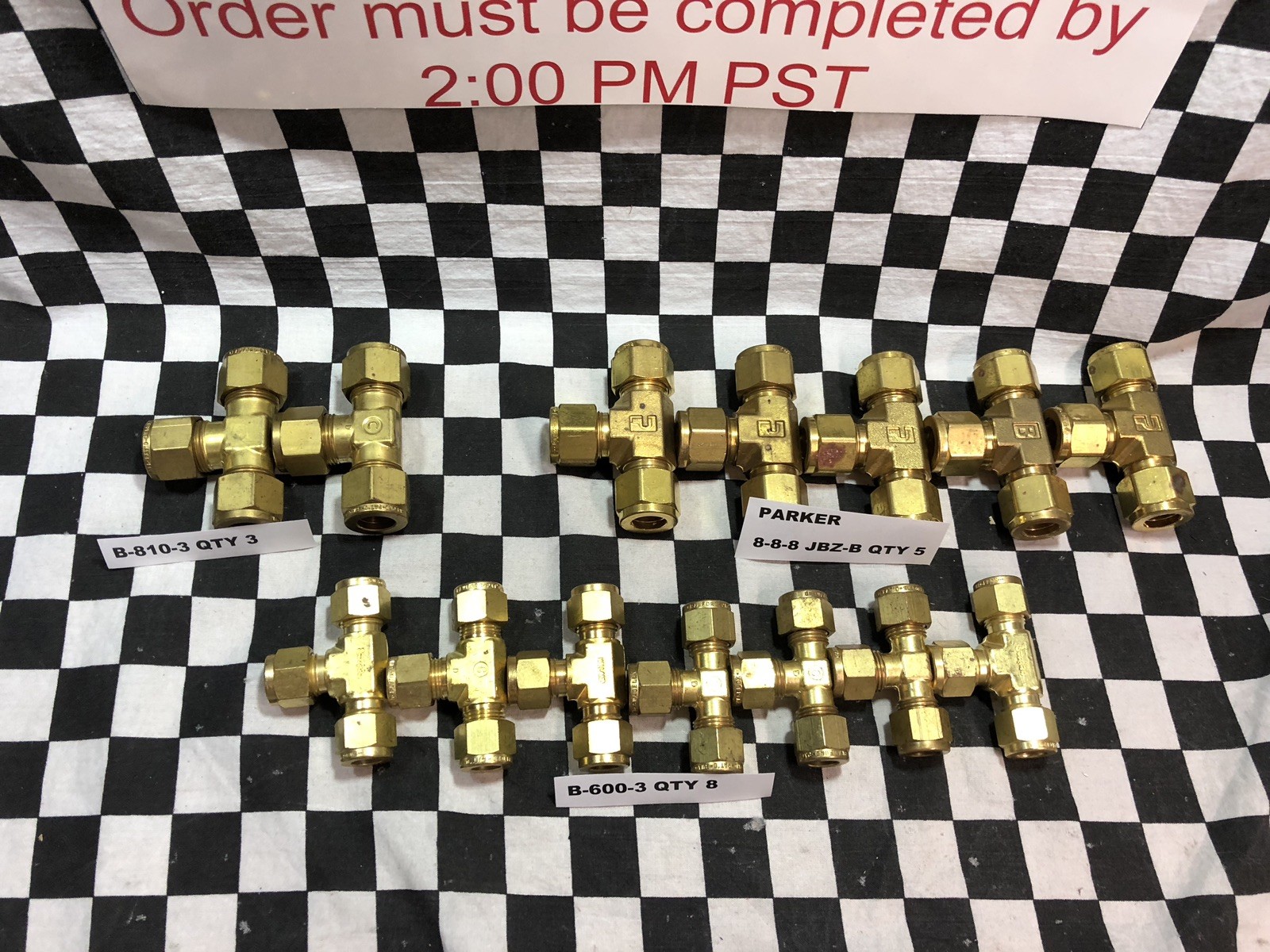 15x Swagelok PARKER TEE 3/8 1/2, B-810-3, B-600-3, 8-8-8 JBZ-B SHIPSAMEDAY#106JK