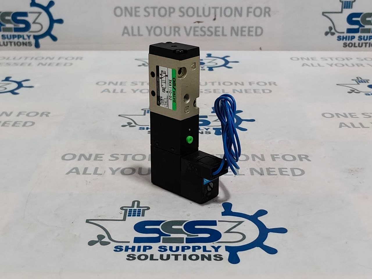CKD 3KA110-D2 Pneumatic Solenoid Valve with Coil AC100V Press 0.15-0.7MPa