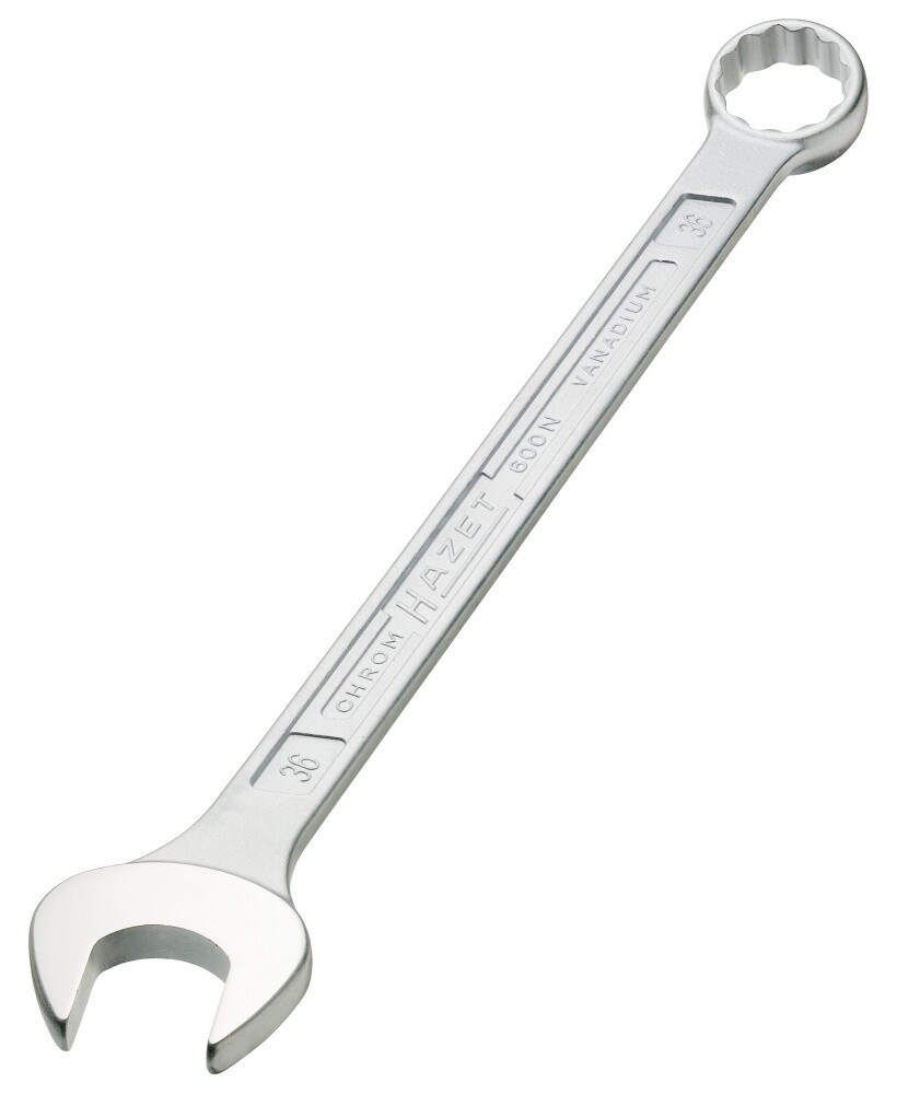 Hazet Ring Open End Wrench External Double Hex Profile 600NA-1/2