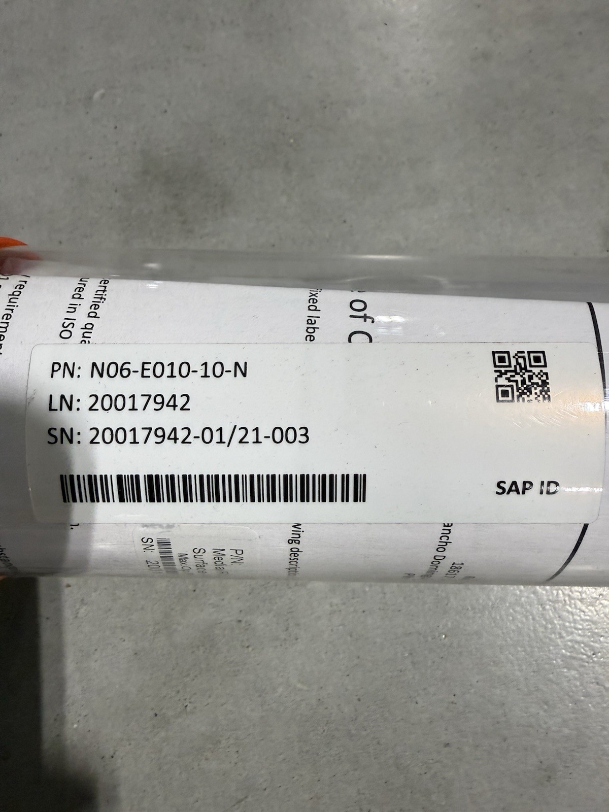 Repligen N06-E010-10-N MINIKROS 65CM 10K MPES 1MM 1.5TC X 3/4TC *NEW*