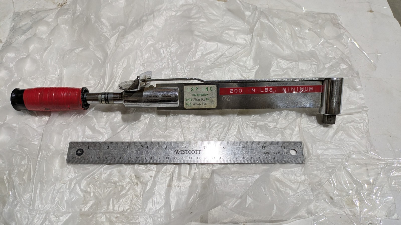 LSP M-202 1274 TORQUE WRENCH 0-1000 LBS