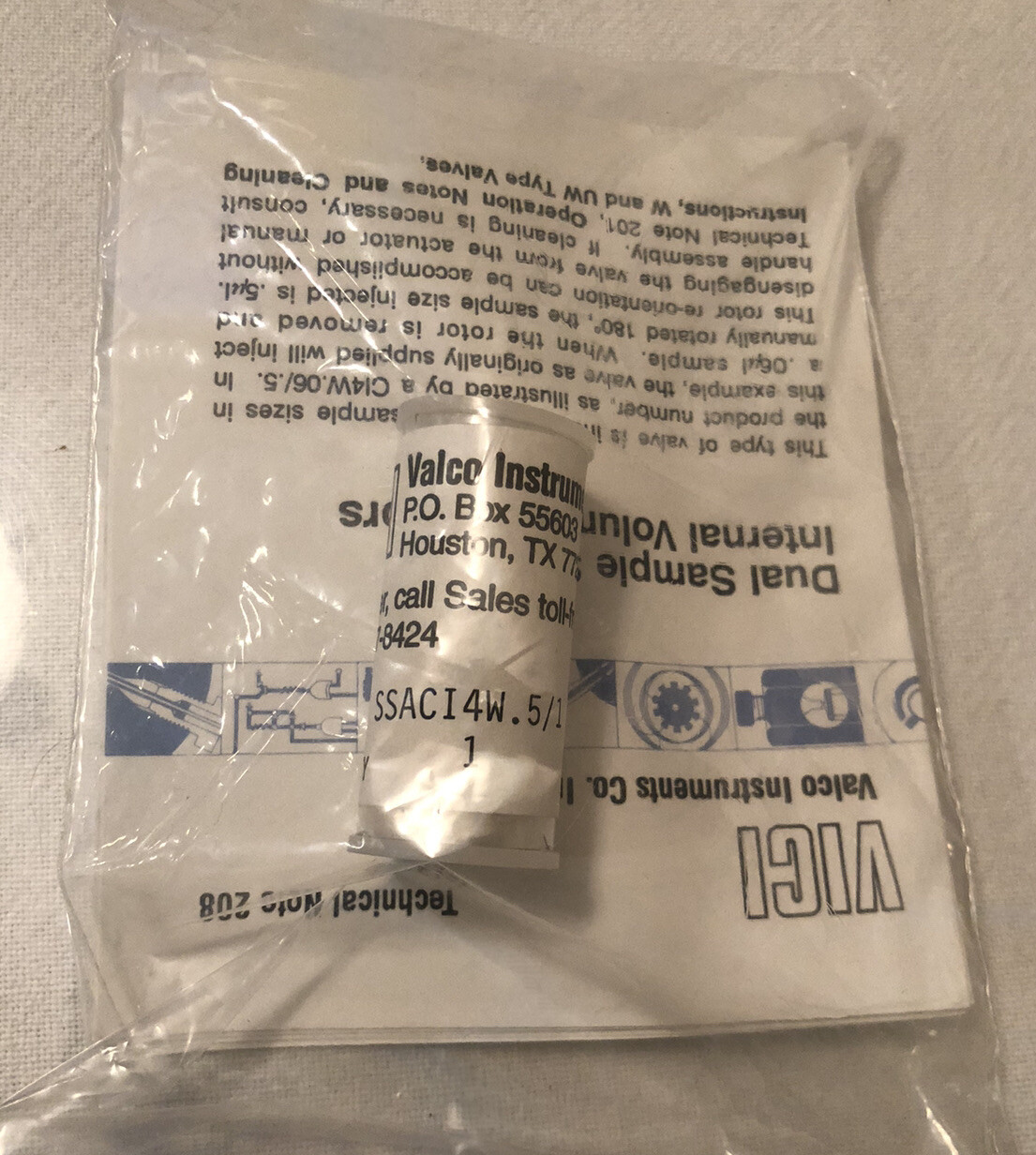 VALCO SSACI4WE.5/1 REPLACEMENT ROTOR 0.5 or 1 UL – NEW (B2)