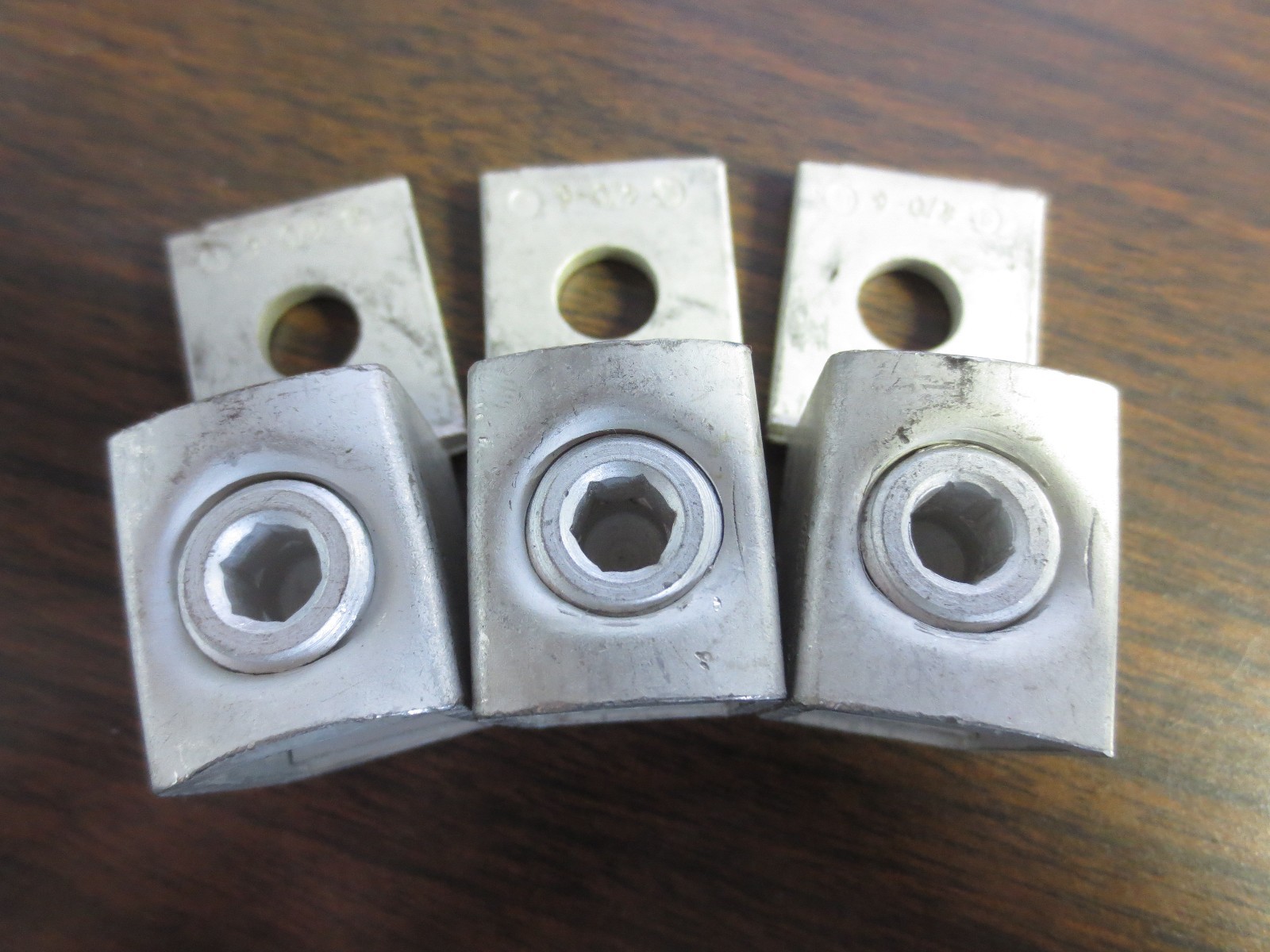 BURNDY KPA-28 LUGS, ALLEN HEAD SCREWS, 4/0-6 – NEW SURPLUS, LOT of 3