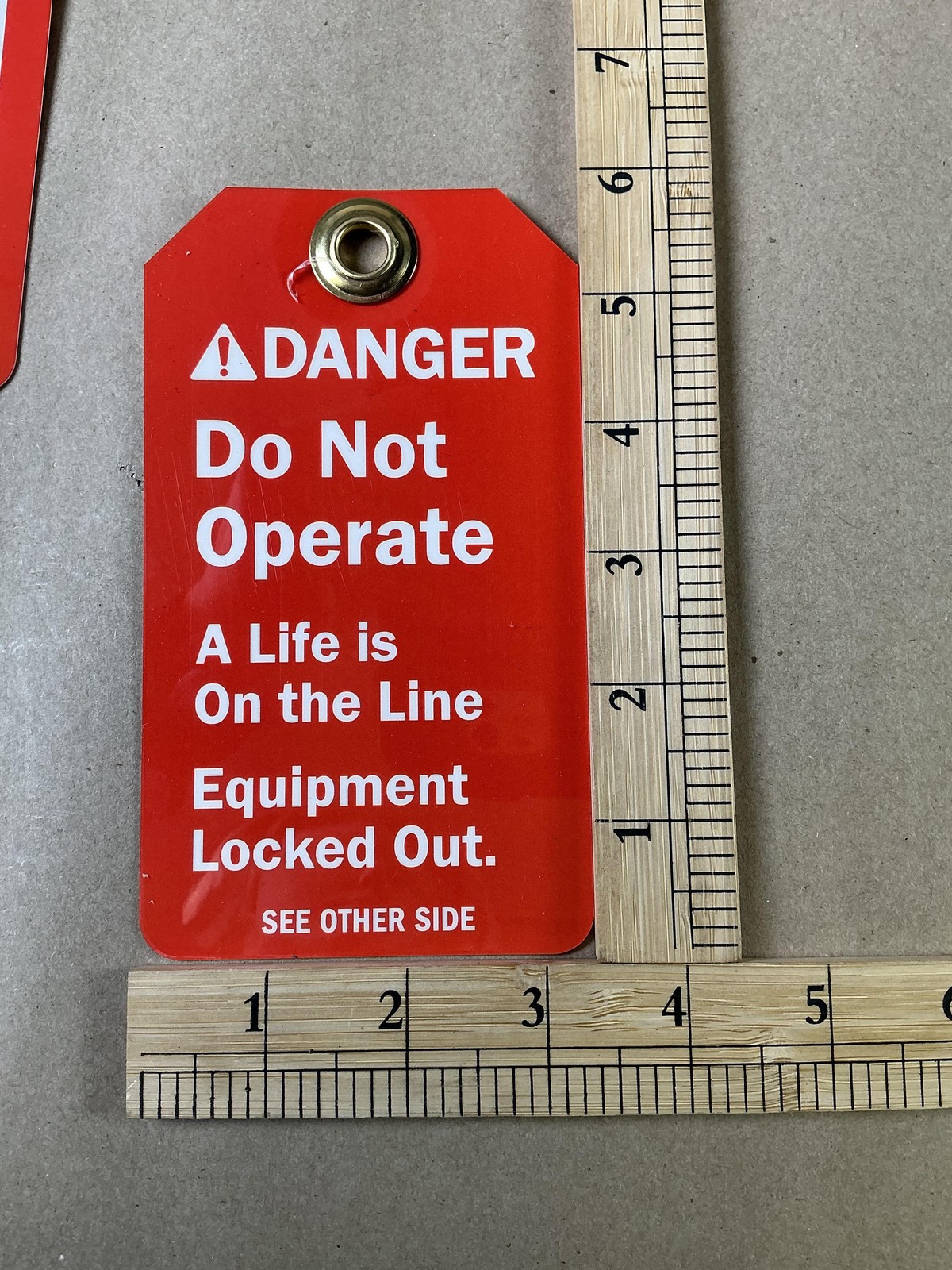 Lot 25 Lockout Tag 2-sided ANSI Danger Safety Tags Do Not Start Operate TG-0895