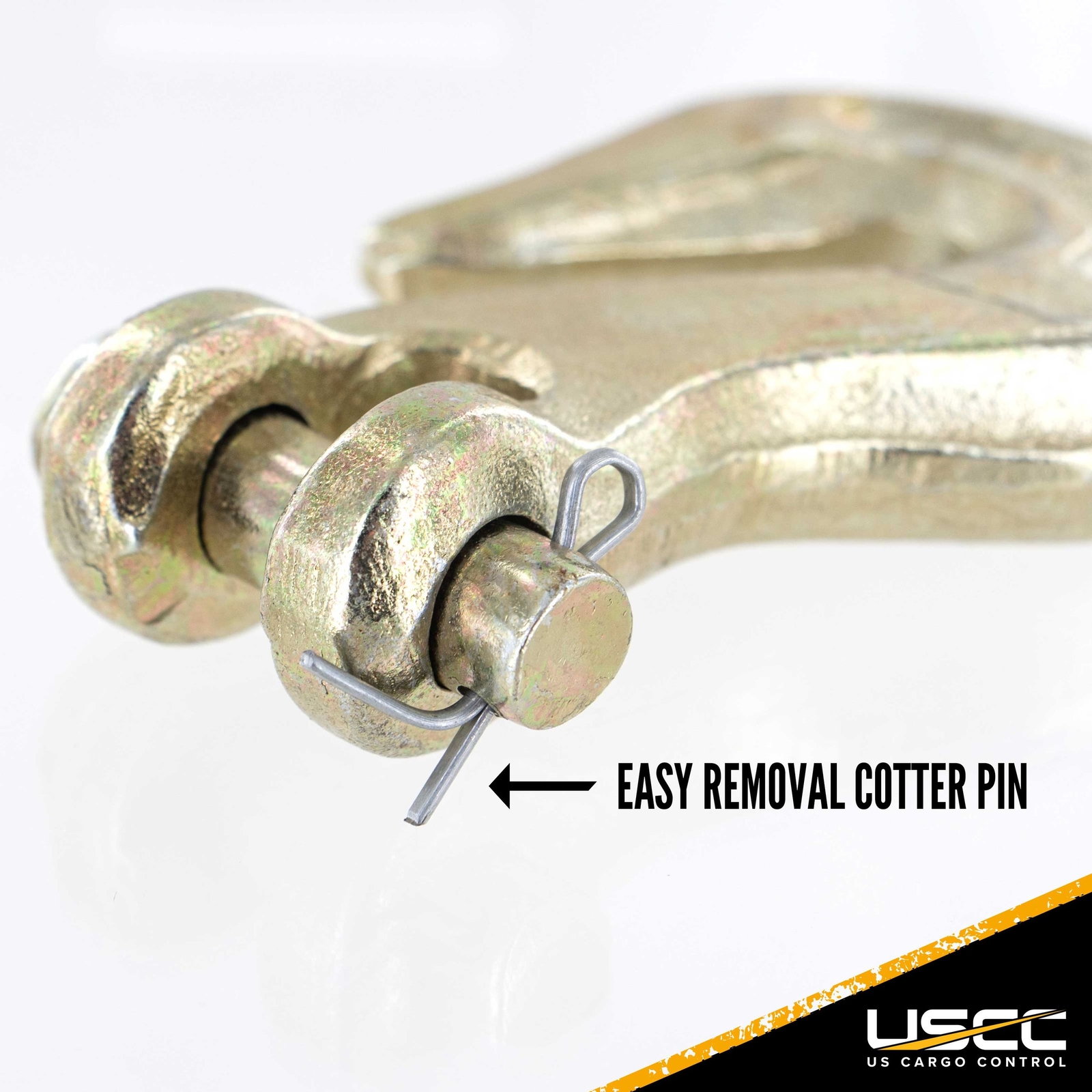 USCC 3/8″ G70 Clevis Grab Hook – Secure Load To A Truck Or Flatbed Trailer – 4PK