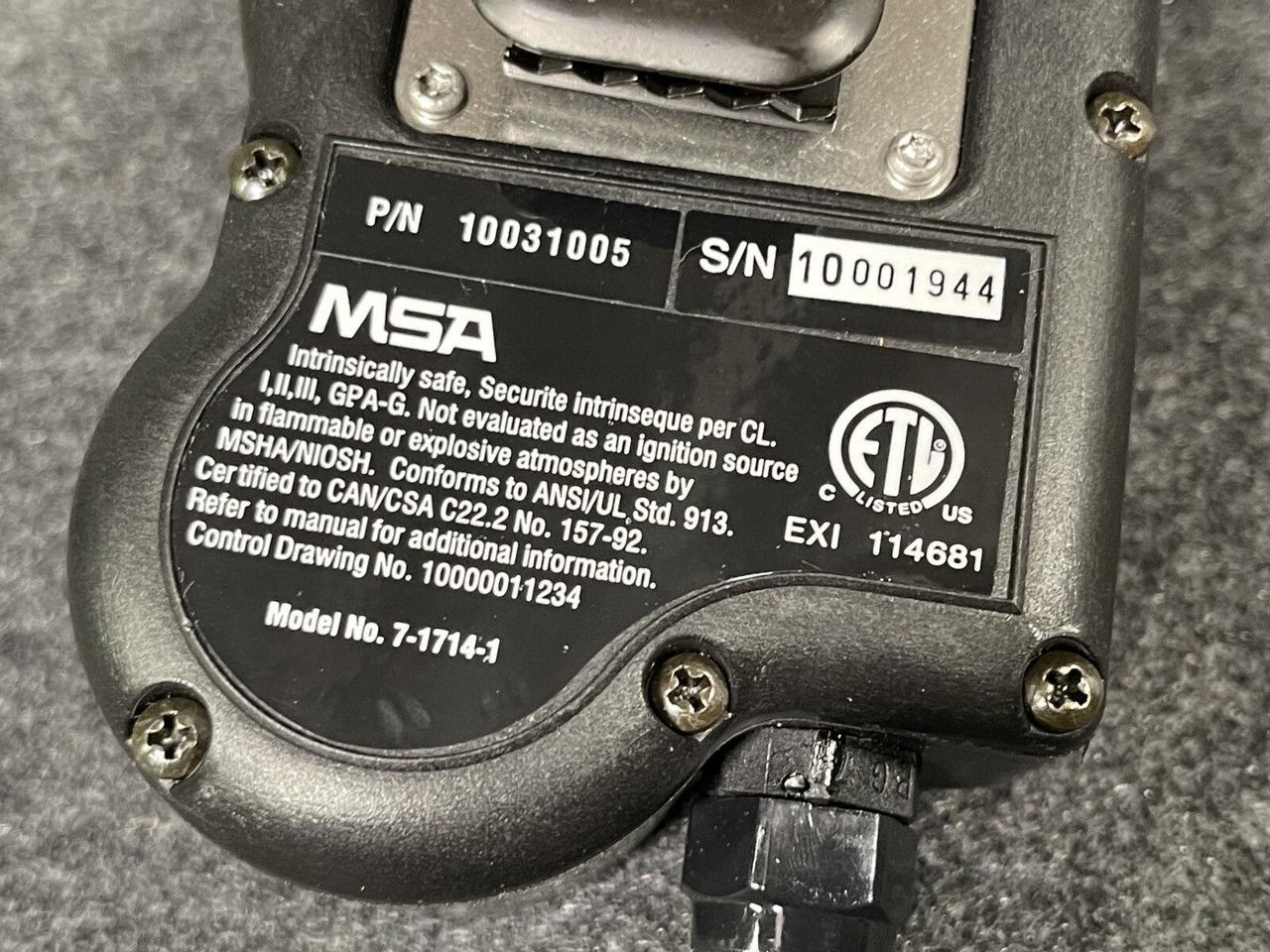 MSA 10031005 ClearCommand Lapel Mic NOS