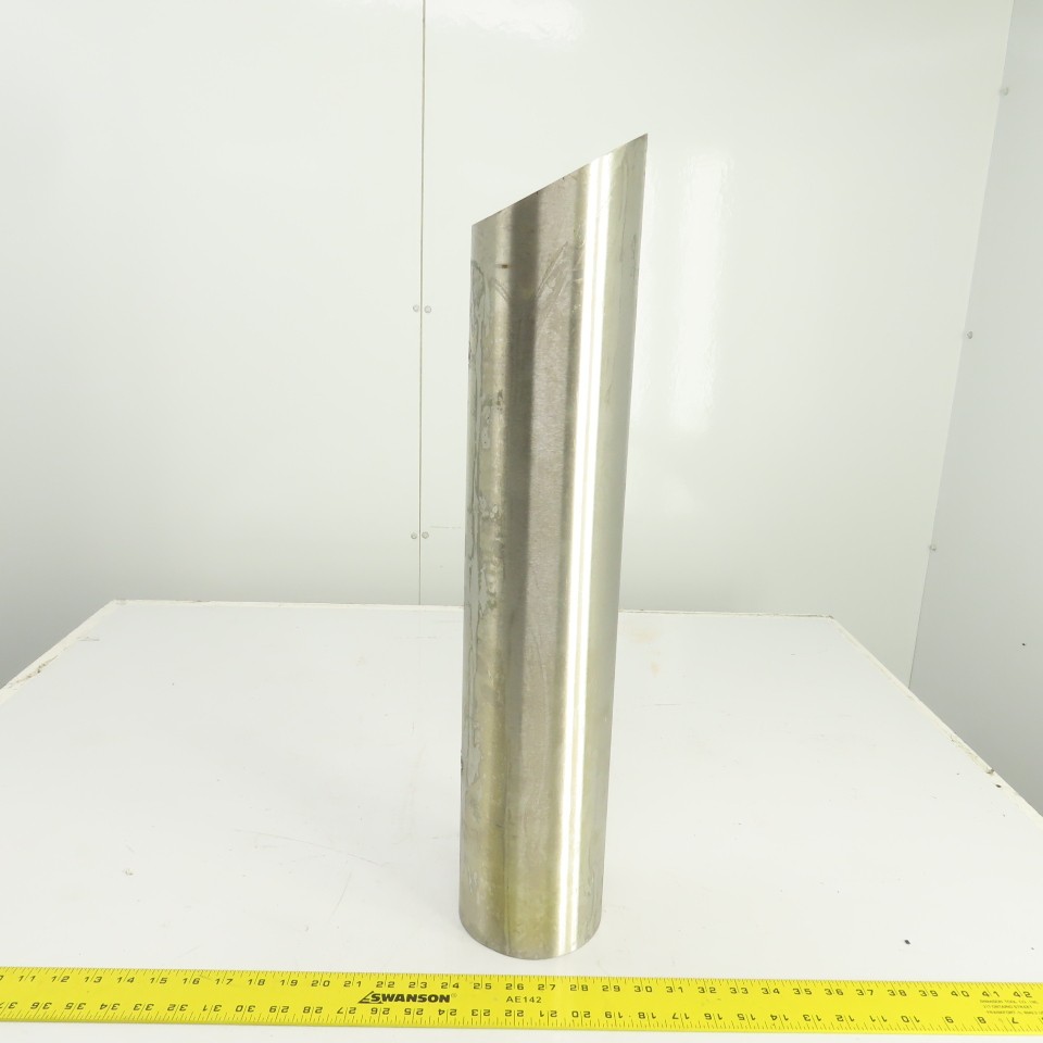 5″ OD x 25-1/2″ Stainless Steel Exhaust Top Stack Pipe Miter Cut