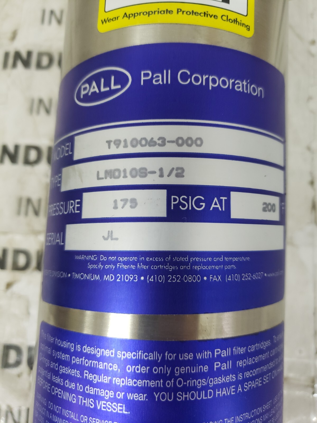PALL T910063-000