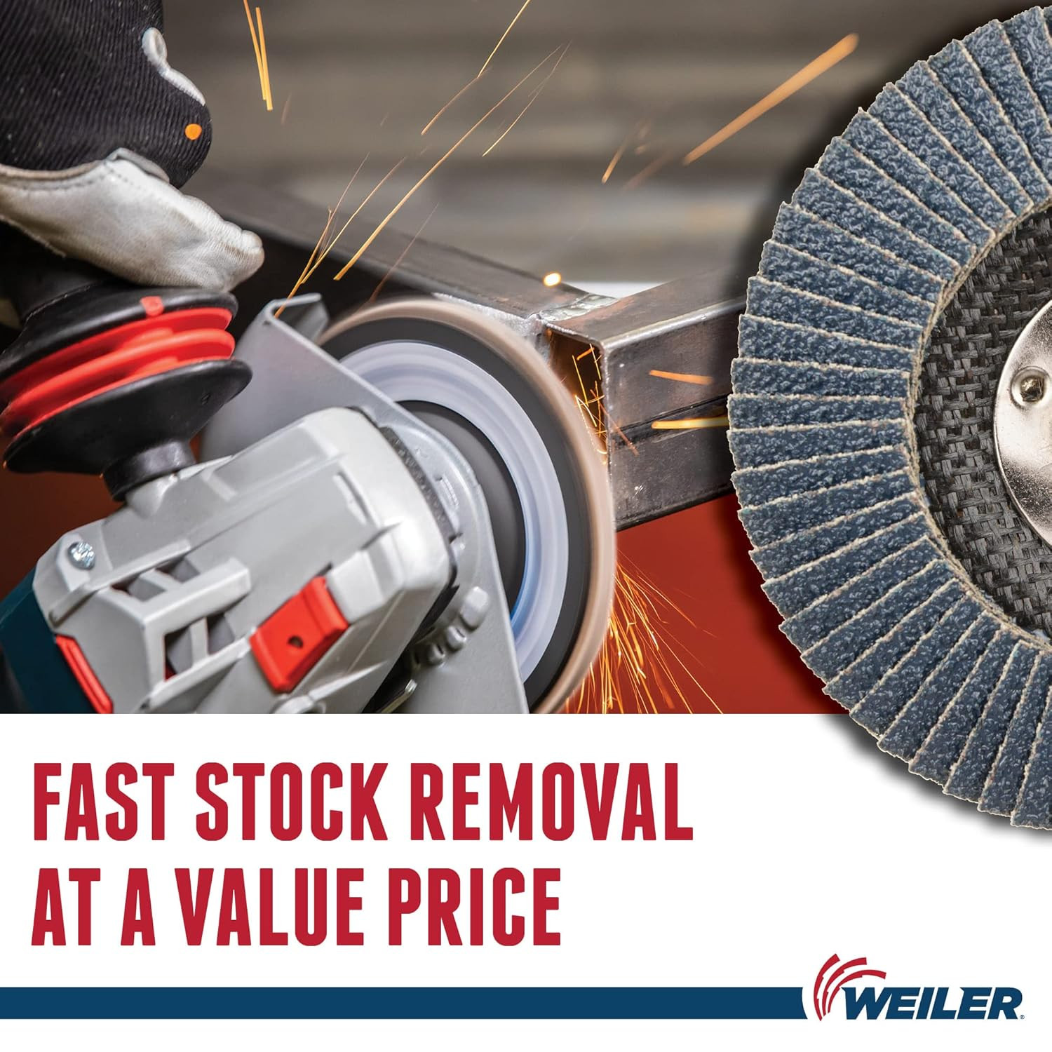 Weiler 31351 Wolverine Abrasive Flap Disc 60 Grit Zirconia Bevel Type 29