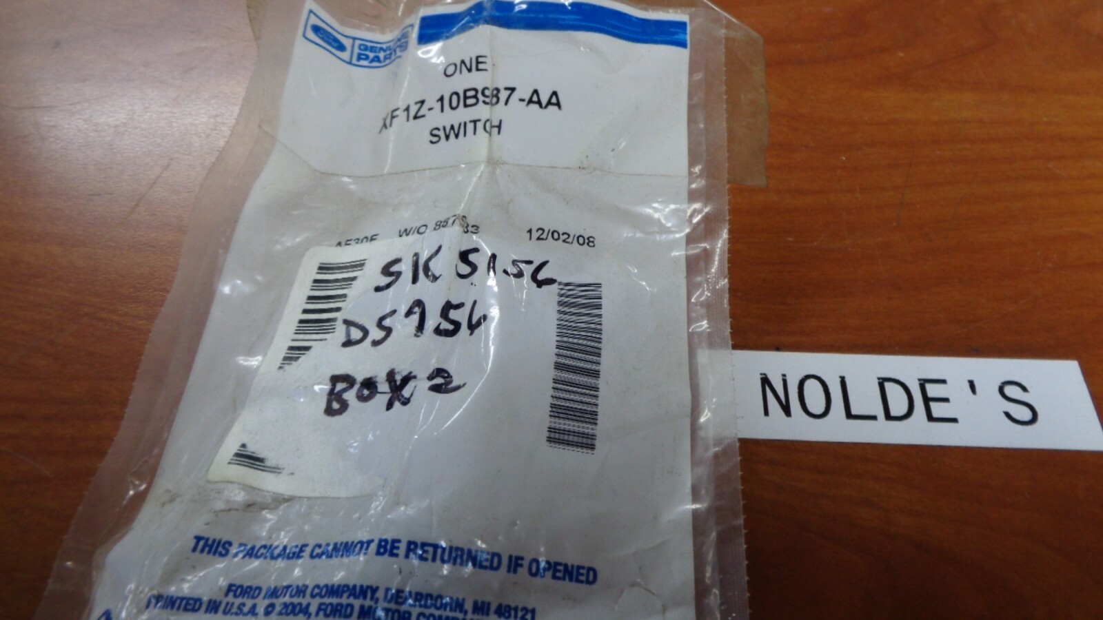 FORD XF1Z-10B987-AA interior lamp switch SK5156 DS756 B2