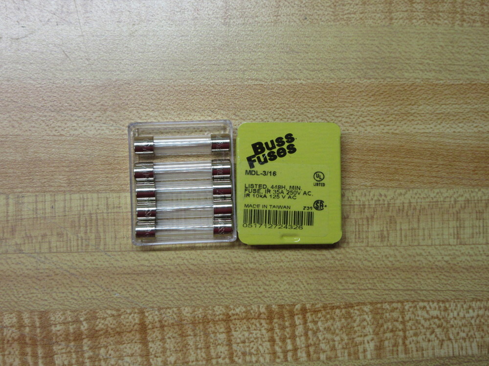 Buss MDL-3/16 Bussmann Fuse Cross Ref 3W756 Wirewound Element (Pack of 10)