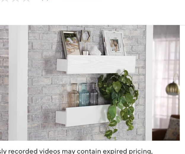 Tidy & Co. Set of (2) 28″ Floating Wall Shelves V39549 Espresso brown. BROWN