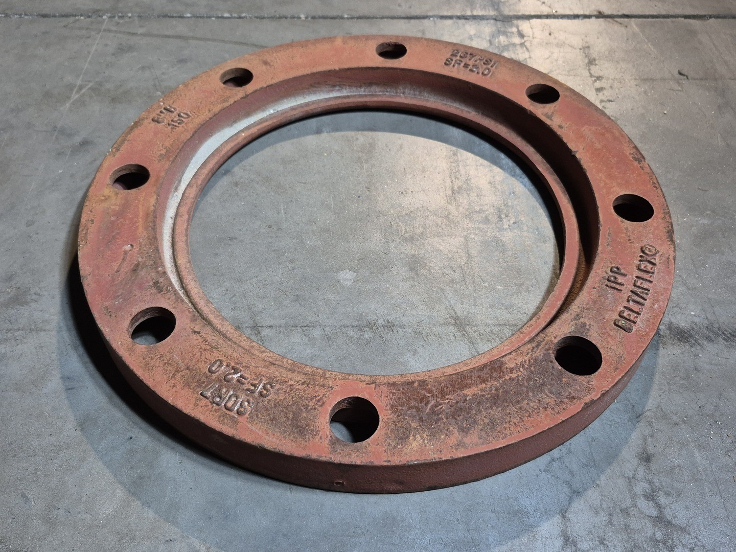 DELTAFLEX 8″ Class 150 Pipe Flange SDR7, SF=2.0, A536 GR65/45/12 – Parts