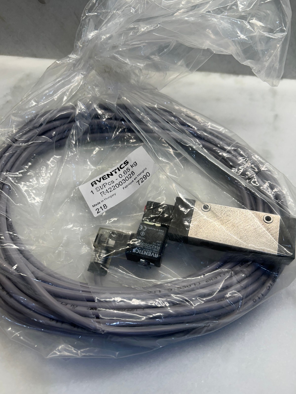 Aventics R422003028 Solenoid Coil, New in Package