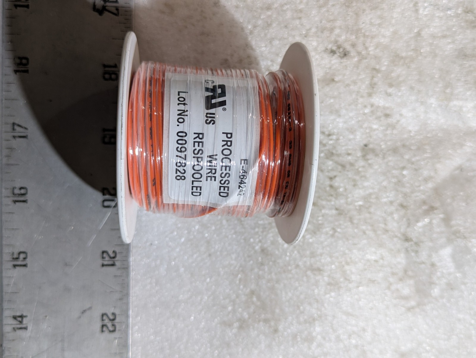 Orange 100ft 22AWG PVC Stranded Hookup Wire 009321-NX Industrial Cable
