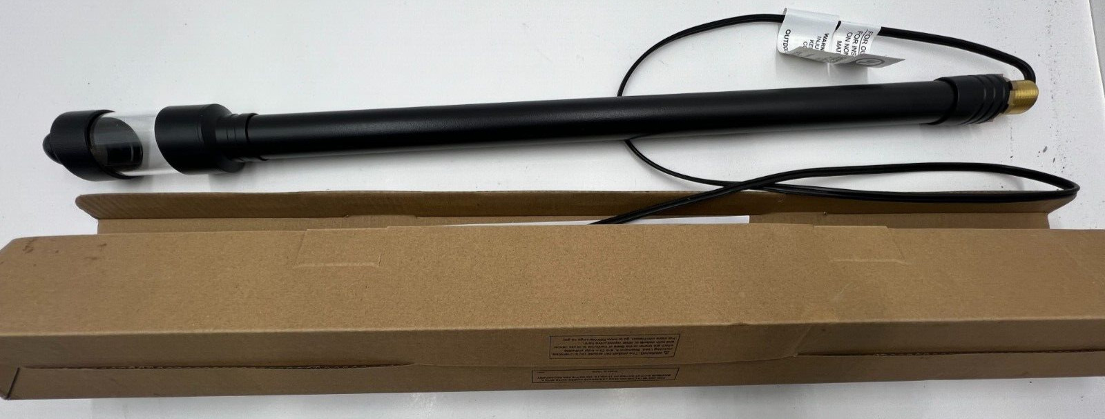 (QTY 3) STEM BRASS WITH BLACK FINISH ASM-2407-4-B-BK & 4′ LEAD 24″