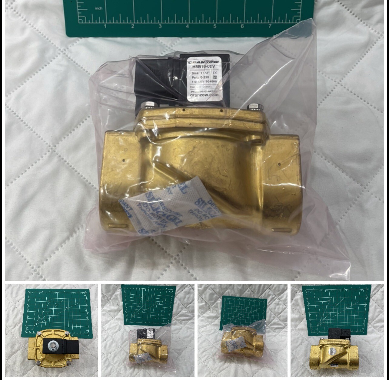 NEW GRANZOW VALVE H8B19-00V SOLENOID VALVE 1 1/2″ H8B1900Y M31HN8V-HF H8B19-00V