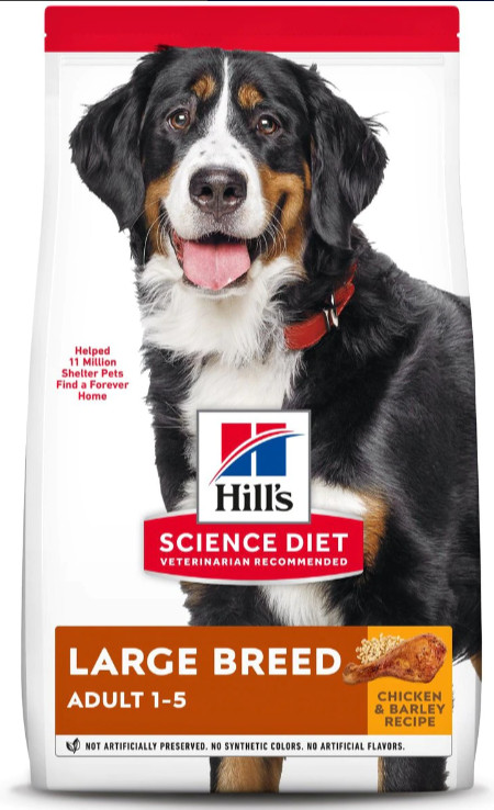 Hill’s Science Diet Adult Large Breed Chicken & Barley Recipe Dry Dog Food 35LB