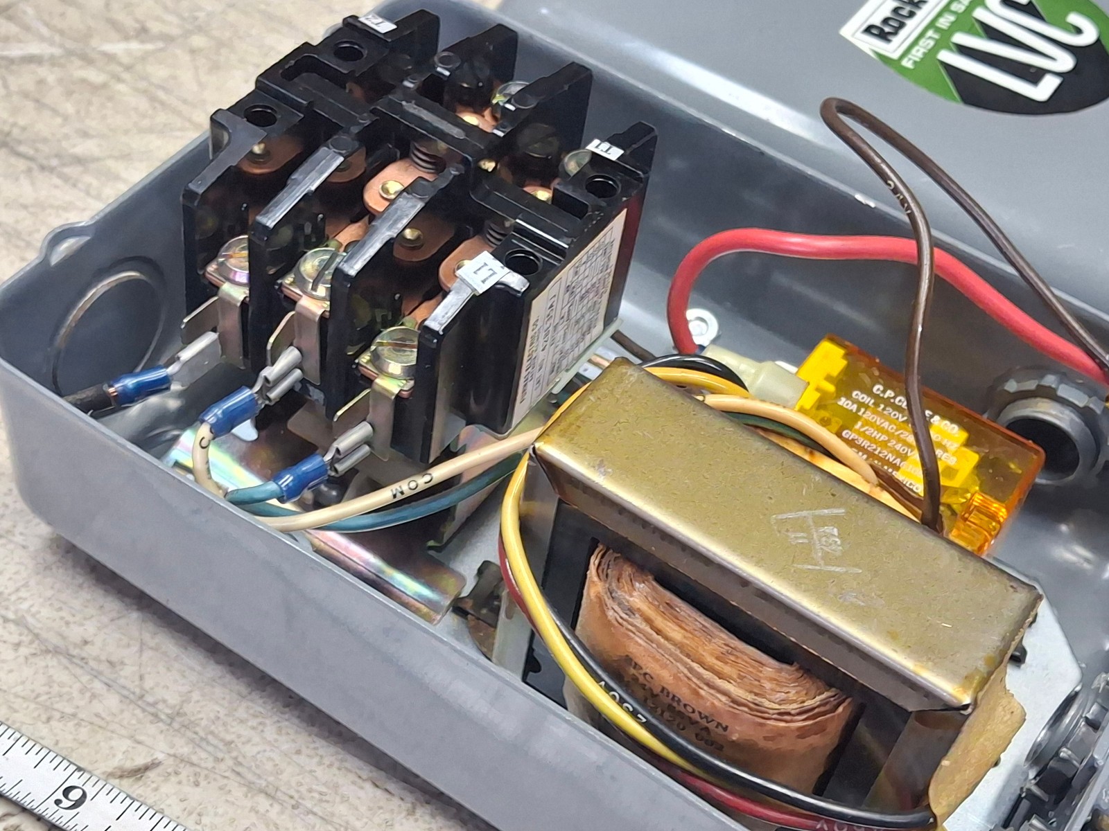 Furnas D18132-9 Motor Furnas Control Electrical Box Delta Rockwell On Off Switch