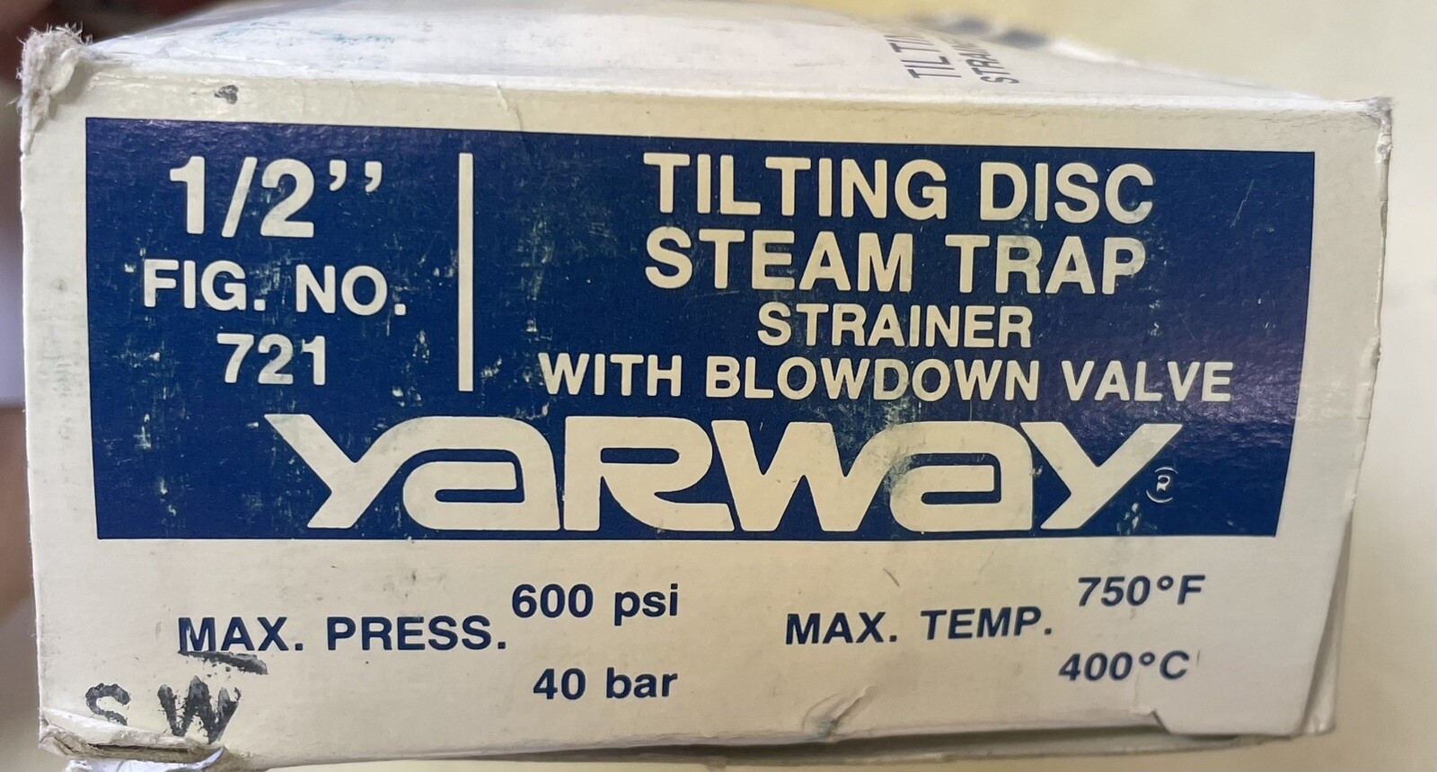 YARWAY 711/721 Unibody Disc Steam Trap 1/2″ Socket Weld Strainer & Blowoff Valve