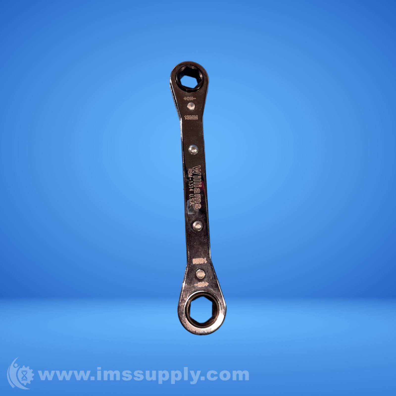 Williams RBM-1314 Double Box End Ratcheting Wrench, 13mm, 14mm FNIP