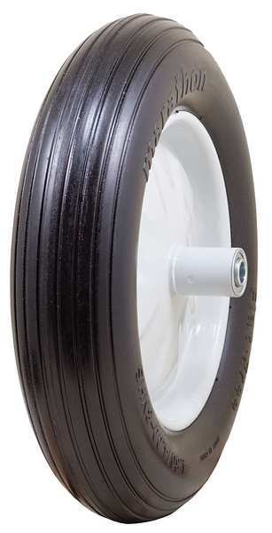 Marastar 1 Flat Free Wheel, Polyurethane, 500lb, White