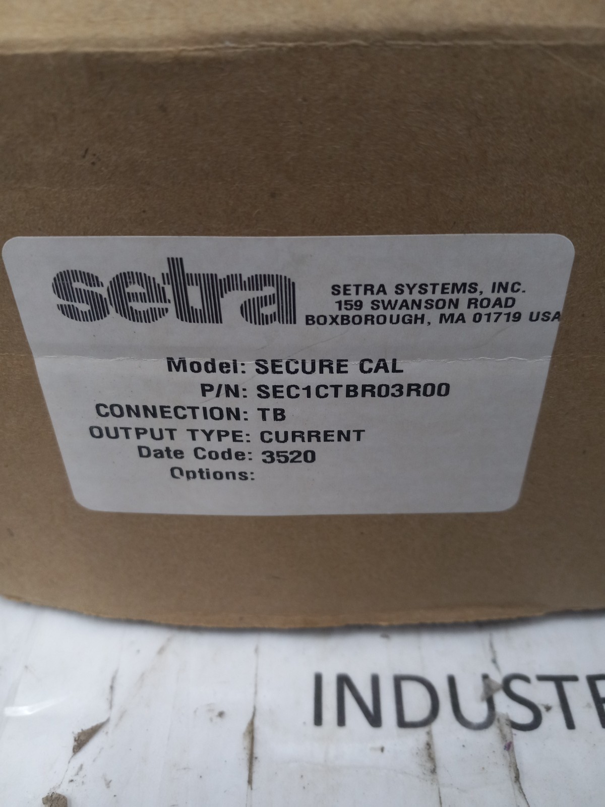 SETRA SECURE CAL TB