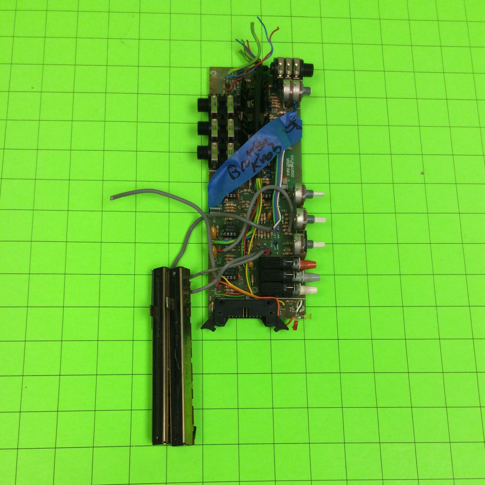 Hill MM1X Audio Mixer MULTIMIX-3 Board (BROKEN Knob)