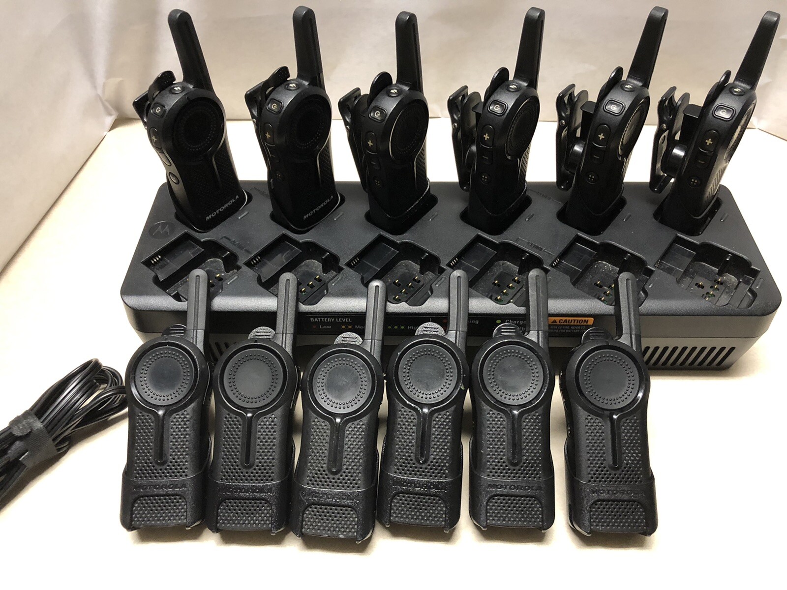 12 Refurb-Motorola DLR1060 900MHz 2 Way Radio +Aftermarket Headset + charger