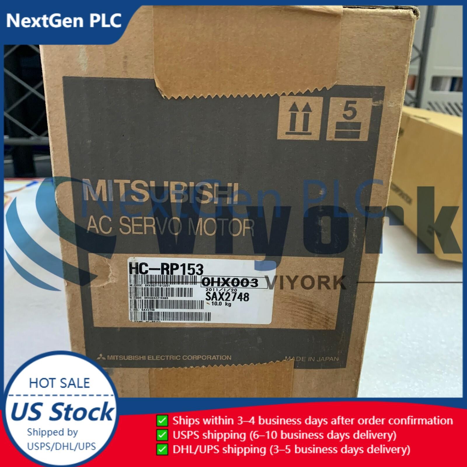 Mitsubishi HC-RP153 AC SERVO MOTOR SRVMTR 1.5KW 3000RPM NEW