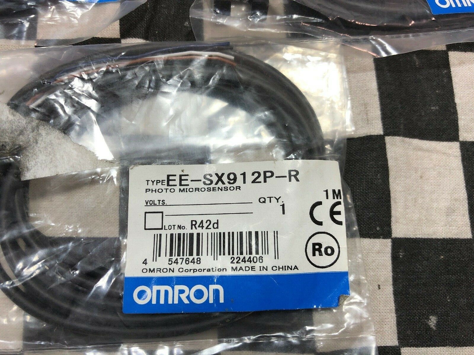 Lot Of 5 OMRON Optical Switches 1M, EE-SX913P-R, EESX913PR, SHIPSAMEDAY