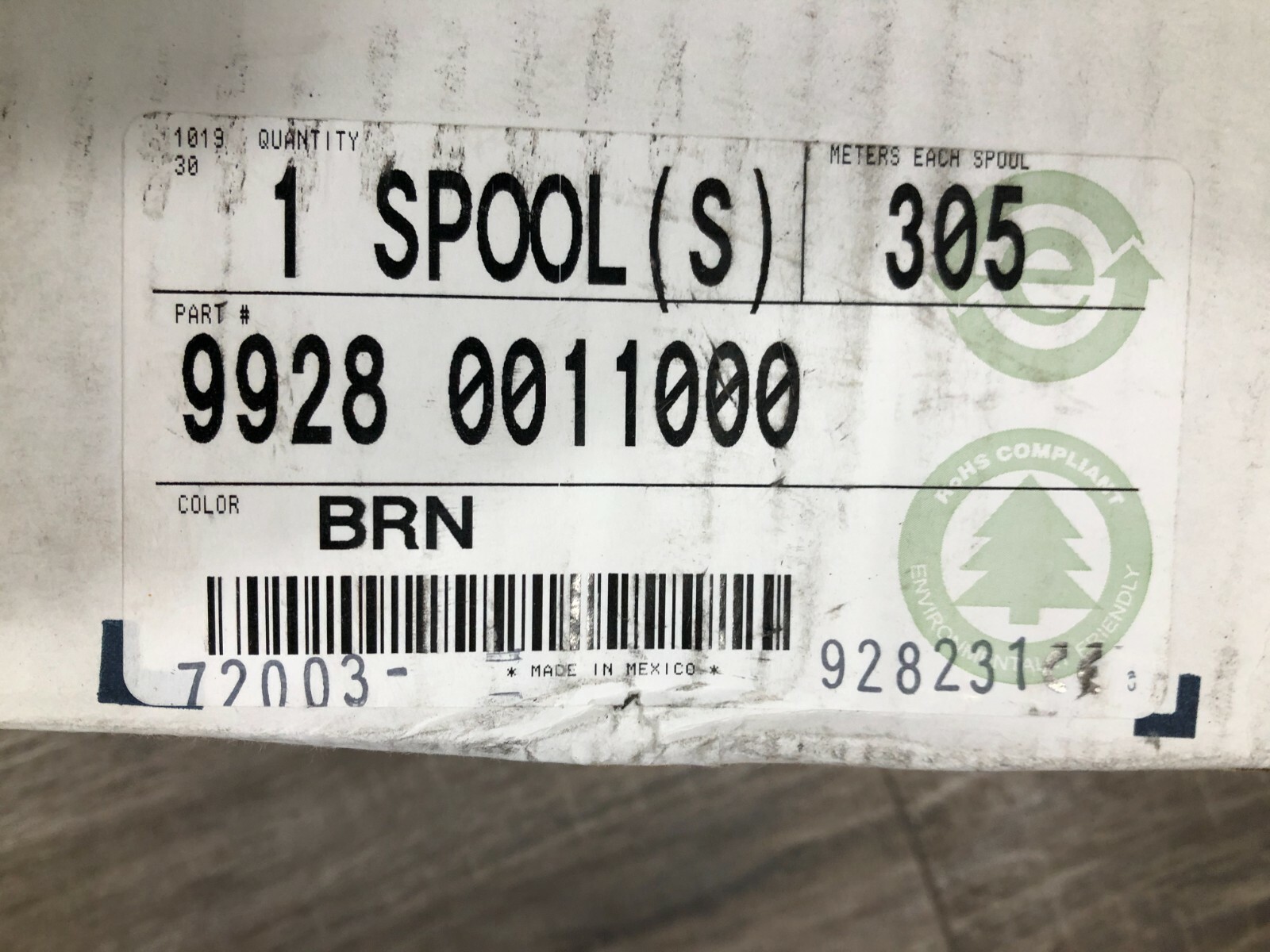 Belden 9928 0011000 PVC Hookup Wire 28 AWG 300V Brown, 1000 FT (305 M)