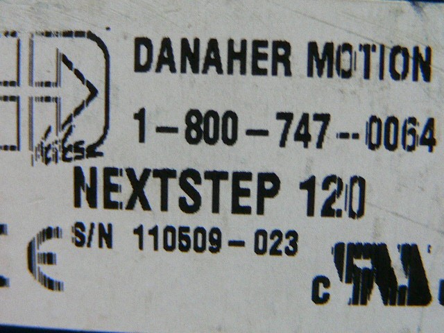 Danaher Motion Nextstep 120 Microstepping Drive 120V 50/60Hz 500Va