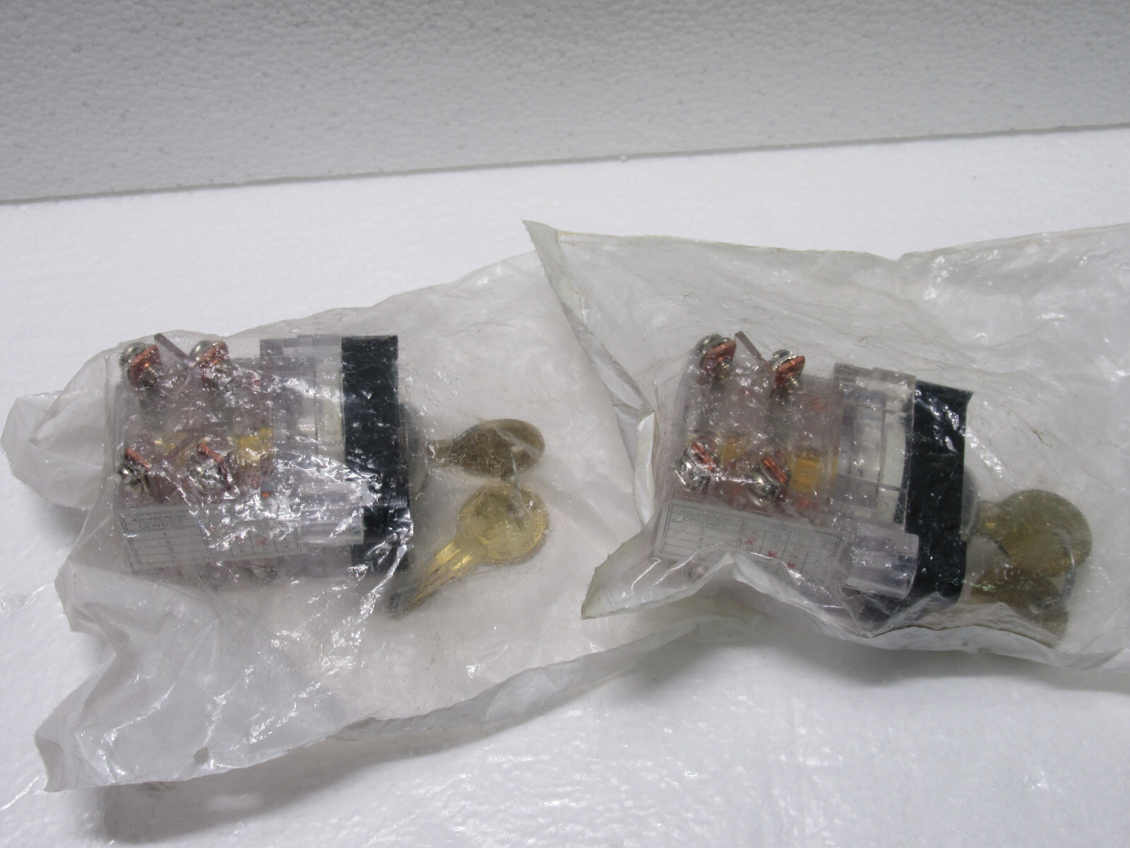 2-PACK LOT NEW ADAMS SURVIVOR AS-468A101 FIRE SERVICE (HALL) ON/OFF KEY SWITCH