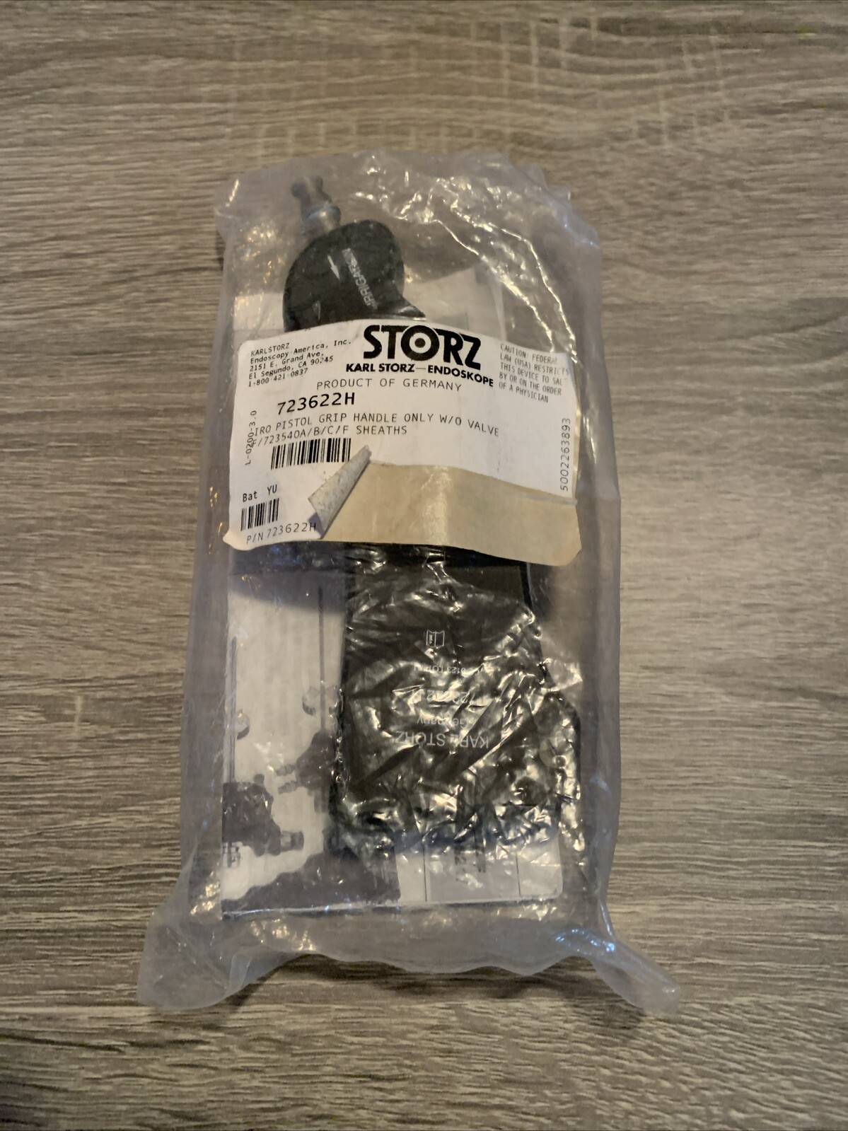 NEW Karl Storz 723622 H Irrigation Handle In Sealed Package